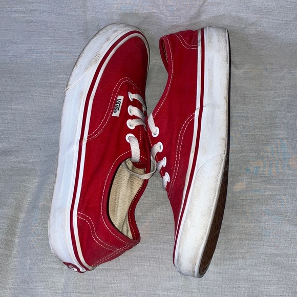Vans unisex men’s size 6 / women’s 7 1/2 - 24 cms Classic Red Canvas Sneakers - Picture 8 of 15